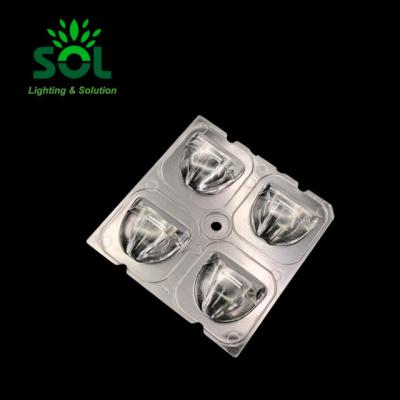 China High Quality Street Light 157X57 Degree Led Module 3535 SMD Power 4 In 1 Street Light COB LED Lens for sale