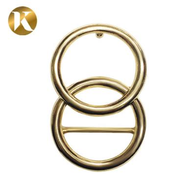 China Wenzhou KML 30mm Double Pin Buckle Strong And Delicate Ring Women's Belt Buckle for sale