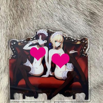 China Toy Saber and Rin Tohsaka Cartoon Acrylic Standing Portrait for sale