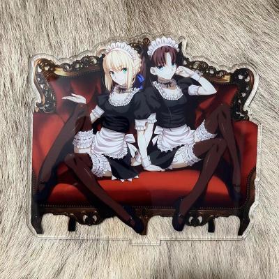 China Toy Saber and Rin Tohsaka Cartoon Acrylic Standing Portrait for sale