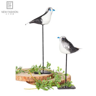 China Wholesale Hand Living Room Decoration Blown Art Craft Glass Bird Multifunctional Animal for sale