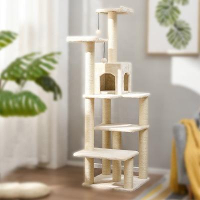 China High Quality Sustainable Cat Tree Play House Climbing Frame Lining Mail Wholesale for sale