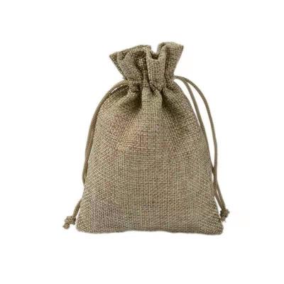 China Jute Drawstring Bag Jute Woven Drawstring Backpack Bag Returns Reusable Burlap Bags Natural Drawstring for sale