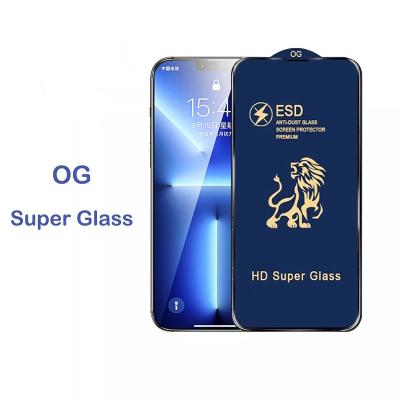 China Hot Selling Mobile Phone 2022 Full Glue OG 9H Covered Tempered Glass For Redmi 10C 10A 9A 8A For iphone 13 pro max for sale