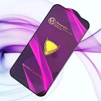 China New Mobile Phone OG Package Armor 9H Full Coverage Tempered Glass Screen Protector Gold Film For Iphone 12 pro max for sale