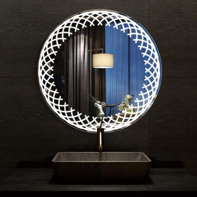 China Small Bathroom Cabinet Light European Infinity Hotel Portable Water Proof Style Touch Screen Led Mirror for sale