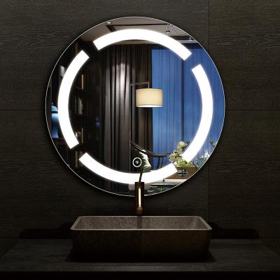 China Mirror Lighted Bathroom Waterproof Smart Led Round Mirror With Led Light for sale