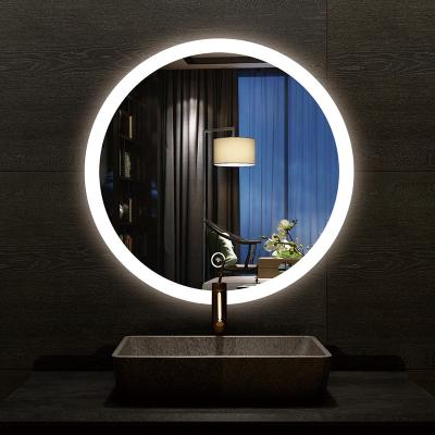 China Hot Selling Water Proof Round Shaped Illuminated Bathroom LED Mirror for sale