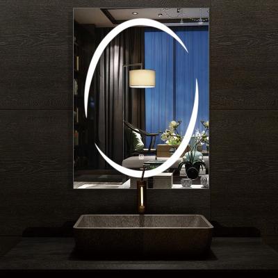 China 2019 Hangzhou Fashion Illuminated Customizable Oval Led Bathroom Mirror With Led Lights Bathroom for sale