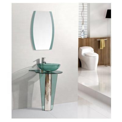 China Water Proof Modern Design Single Mirror Bowl Tempered Glass Basin for sale