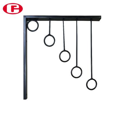 China Display Props Factory Direct Sale Black Metal Rack Wall Metal Hanging Hook Hanger For Store for sale