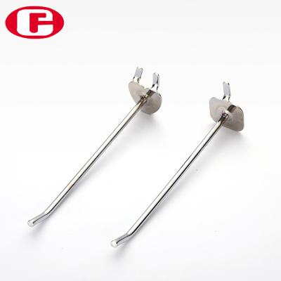 China Display Accessories Factory Direct Sale Chrome Metal Pegboard Hook For Display Board for sale