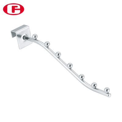 China Heavy Duty Hanging Display Accessories Hooks Clothing Stores Chrome Metal Display Hook for sale