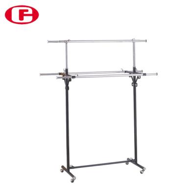 China Colthes hj-23 adjustable clothing display rack/clothing display rack/cloth display rack for sale