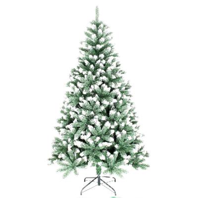 China Modern Chirstmas Decor China Manufacturer Wholesale Christmas Tree Bed Pre Assembled Large Green White Artificial Christmas Tree for sale