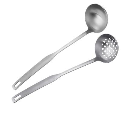 China Pocket Viable Convenient Luxury Multi Stainless Pot Colander Stainless Steel Skimmer Spoons Set Chinese Utensil One Heat Slotted Spoon for sale