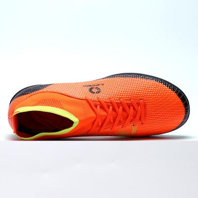 China Comfortable Shorts Studs Kids Adult Soccer Shoes High Top Non Slip Fashion Wear Resistant Training Shoes Grass Outdoor Soccer Cleats for sale