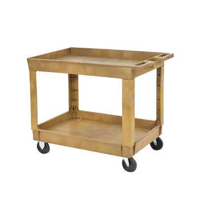 China Storage Industrial Plastic Utility Cart Hand Utility Cart with 500LB Load Capacity for sale