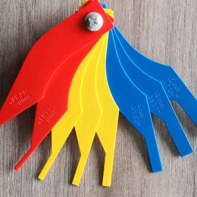 China Car Repairing Tool Hot Selling Brake Pad Thickness Gauge Steel/Universal Plastic Aluminum Alloy Car Brake Thickness Gauge for sale