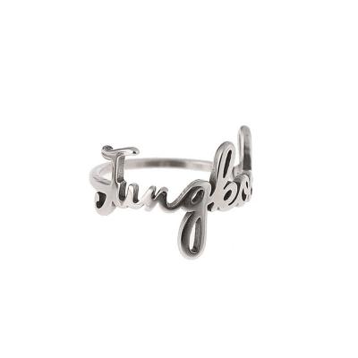 China Kpop Fashion Fan Accessories Supplies Bangtan Boys Jewelry Stainless Steel Rings for sale