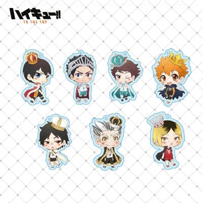 China Wholesale-Eco-friendly Japanese Anime Volleyball Prince Figure Juvenile Haikyuu Acrylic Key Chain for sale