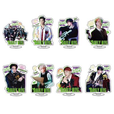 China Europe Wholesale Kpop Idol Bangtan Boys 2022 Acrylic Stand SEASON'S GREETINGS Plastic Standee Standee for sale