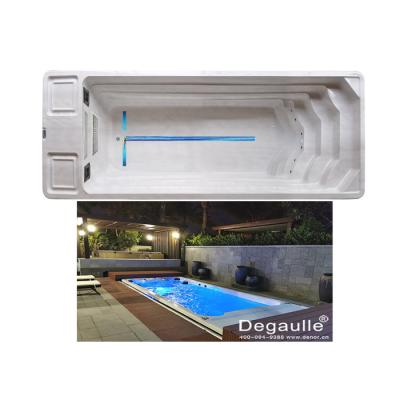 China With Outdoor Container Pool 12 Gears Large Adjustable Swimming Pool Spa All In One With DGL5800 Training System for sale