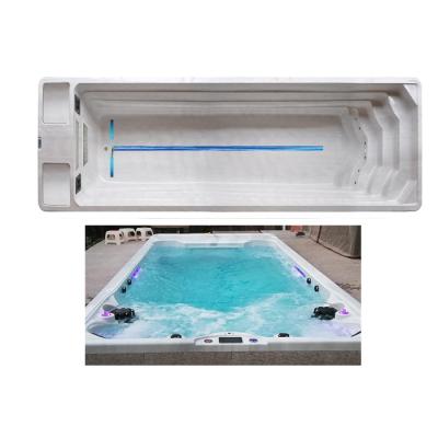 China With 12 Speeds Swim Design Adjustable Acrylic One Piece Swimming Pool 8m Length Endless Swimming Pool With 12 Speeds Adjustable Swim DGL7900 for sale