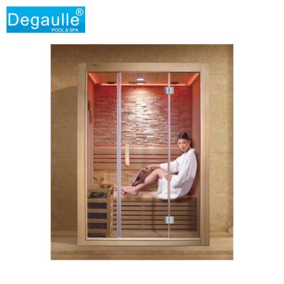 China Traditional household swimming pool sauna room OEM size good quality steam sauna wet room with sauna heater for sale