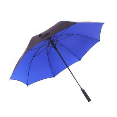 China New Style Colorful Double Layer 25inches Straight Windproof Lifting Golf Umbrella for sale