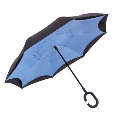 China High Quality Windproof Double-Layer Lifting Reverse Umbrella for sale