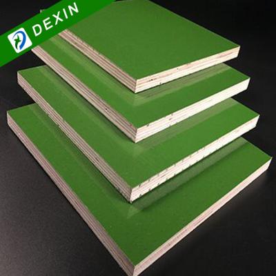 China 2023 Industrial Hot Sale Green PP Plastic Sheet Faced Marine Plywood For Construction for sale