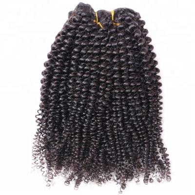 China Silky soft no tangle& wholesale peruvian hair shedding in natural black virgin peruvian afro curly hair weave grade 4c hair 9a from china for sale