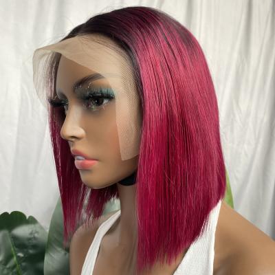 China Wine red huixinhair straight hair indian full lace wig vendors full lace silky straight hair raw wig for sale