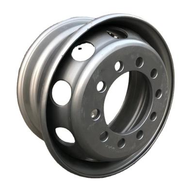 China Steel Alloy Truck 17.5*6.75 Wheel Aluminum Tubeless Rims With 6 And 10 Holes Wheel Hot Selling Rims for sale