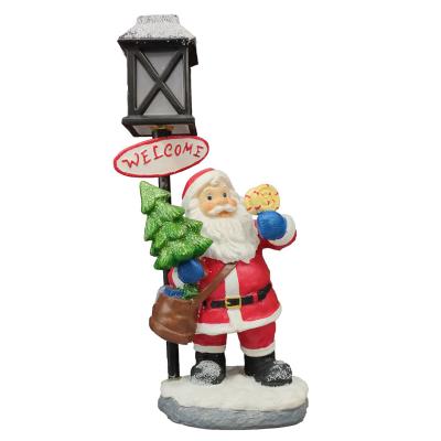 China Home Custom Decration SYLWAN OEM Resin Santa Claus Figurines Ornament Living Room Sets Party Festival Supplies Christmas Decorations Luxury for sale