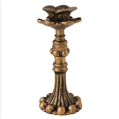 China French antique home decoration SYLWAN OEM candle holder retro resin ornaments for home window opens classic nostalgic candlesticks for sale