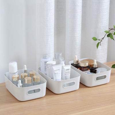 China 2022 Hot Sale Muiti-functional Minimalist Kitchen Bathroom Cabinet High Quality Open Narrow Plastic Storage Container With Handle for sale