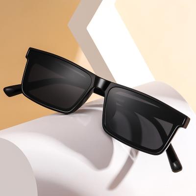 China 2022 Fashion Sunglasses Fashionable Oversized Men Women Outdoor Travel Riding Driving Black Brown Frame Square Polarized Sunglasses for sale