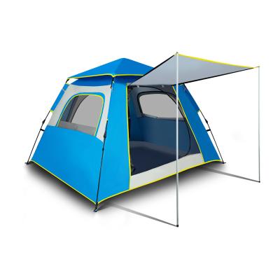 China Hot Selling Cheap Automatic Outdoor Camping Tent Double Layer Camping 4 Person Diagonal Tying Type for sale