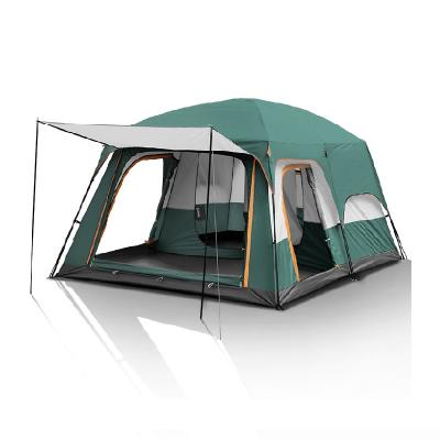 China Diagonal Tying Type Large Family Tents Two Room Waterproof Outdoor Camping Sleeping Tent For 4-6 Person for sale