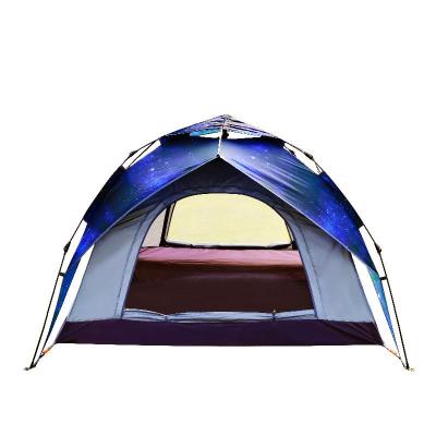 China Instant outdoor 3-4 person automatic star tent, can see the stars lie in the tent for sale