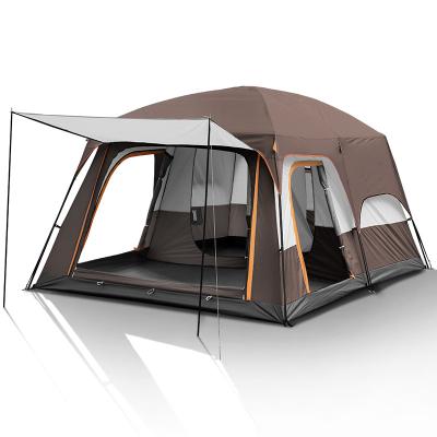 China Diagonal tie type waterproof luxury folding outdoor sleeping tent foldable traveling camping at a low price for sale