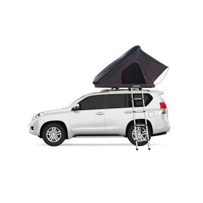 China Diagonal Tying Type Hard Shell Car Roof Top Tent Hard Outdoor Folding Camping Tent For Suv for sale