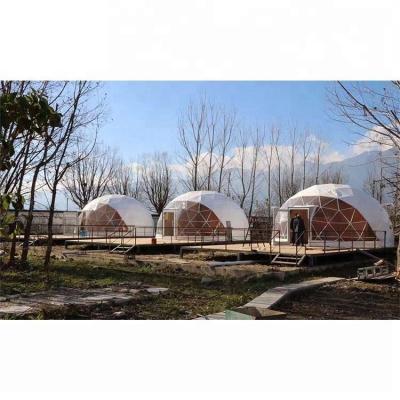 China Stable Structure Customized Outdoor Greenhouse Geodesic Dome House , Geodesic Dome Tent for sale