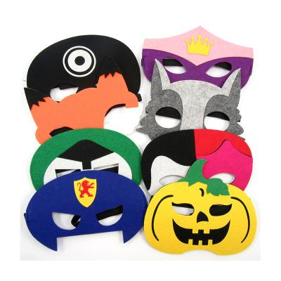 China Factory Custom Colorful Felt Silicone Face Mask For Party Decoration for sale