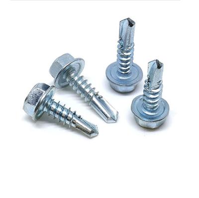 China Pan Self Drill Metal Tek screws hex head screw (Tornillo) 12-14X25mm for sale