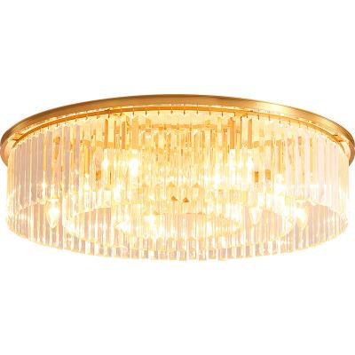 China D80mm Luxury Post Modern Simple Crystal Chandelier Ceiling Light for sale