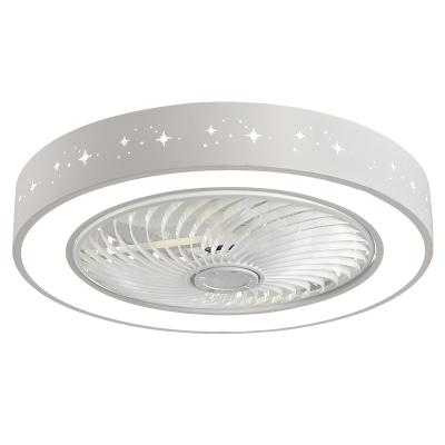 China New modern ultra-thin invisible worry-saving fan and ceiling lamp power-saving fan light for sale