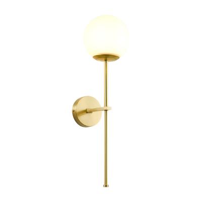 China Modern And Simple Beanstalk Bedroom Aisle Copper Surface Mounted Molecular Wall Lamp for sale